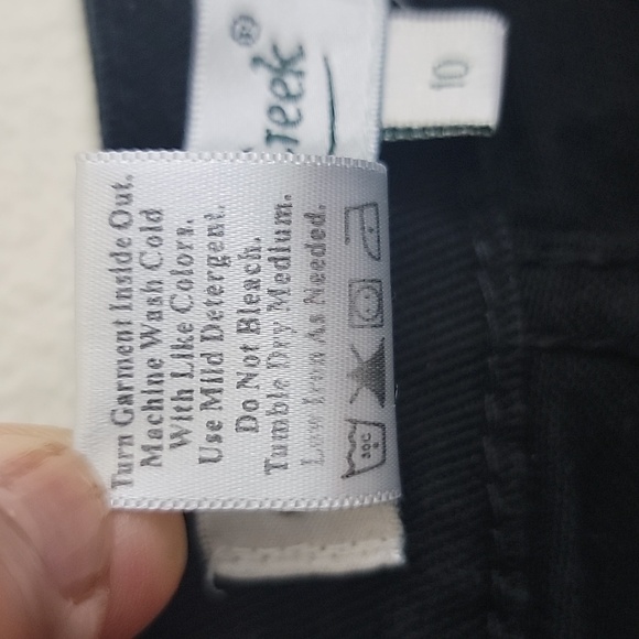 Coldwater Creek Black Straight Leg Jeans 30X29 Size 10 - Picture 14 of 14